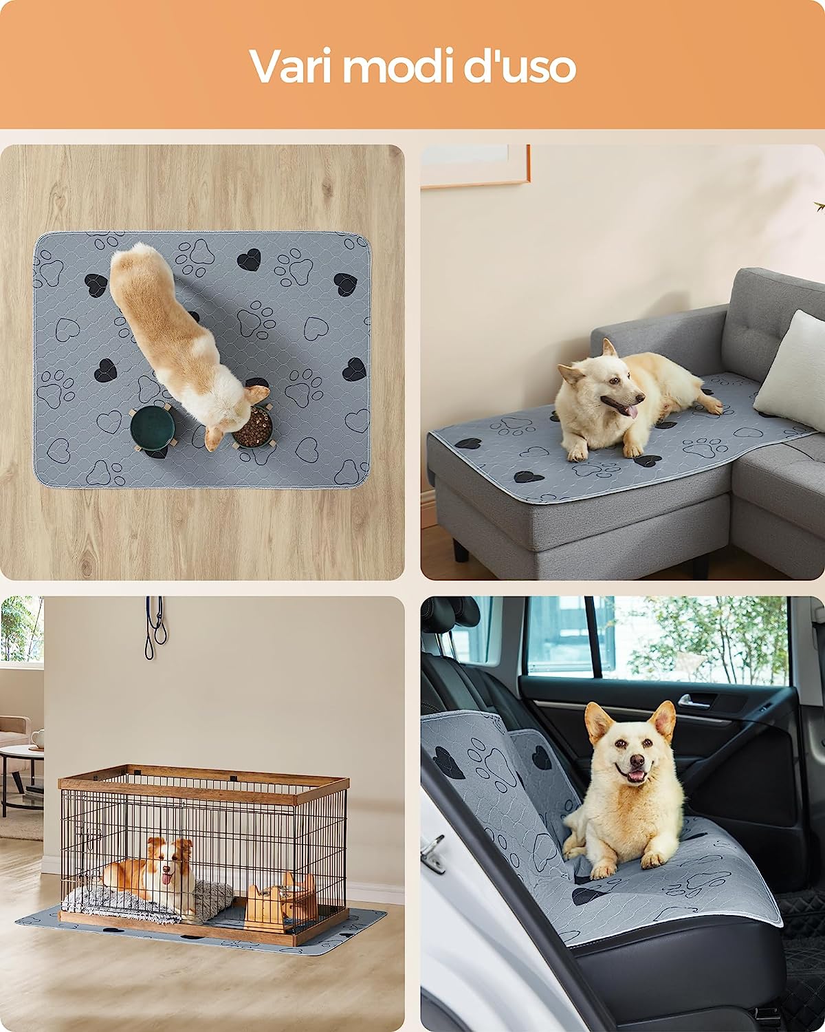 INFINITY PAD - Set 2 Traversine riutilizzabili per cani e gatti