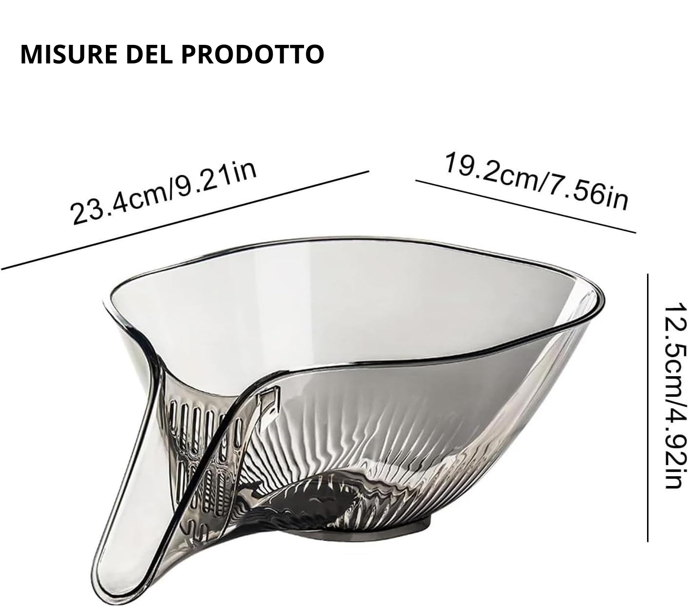 DRAINY - 2 Ciotole Filtranti Resistenti alle Alte Temperature